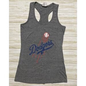Genuine merchandise by campus life style women's size s gray 'dodgers' racerback